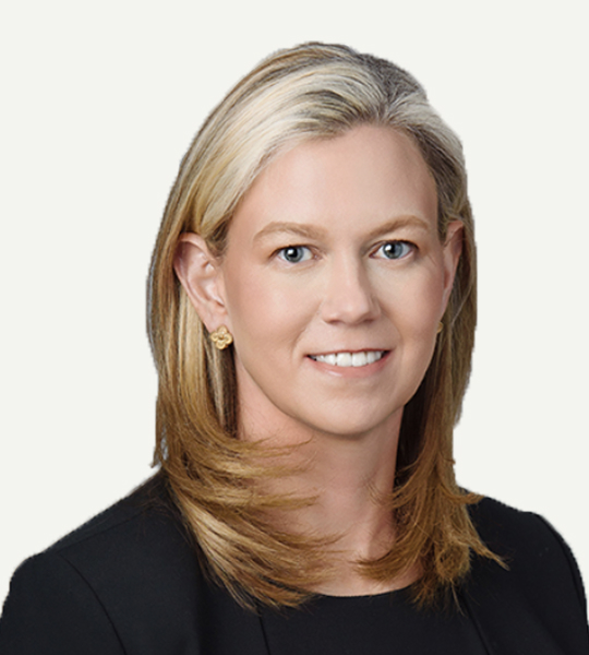 Jean Reynolds in business attire